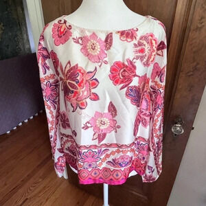 NWT Pink and White Floral Magaschoni 2 Piece Set Women Size M